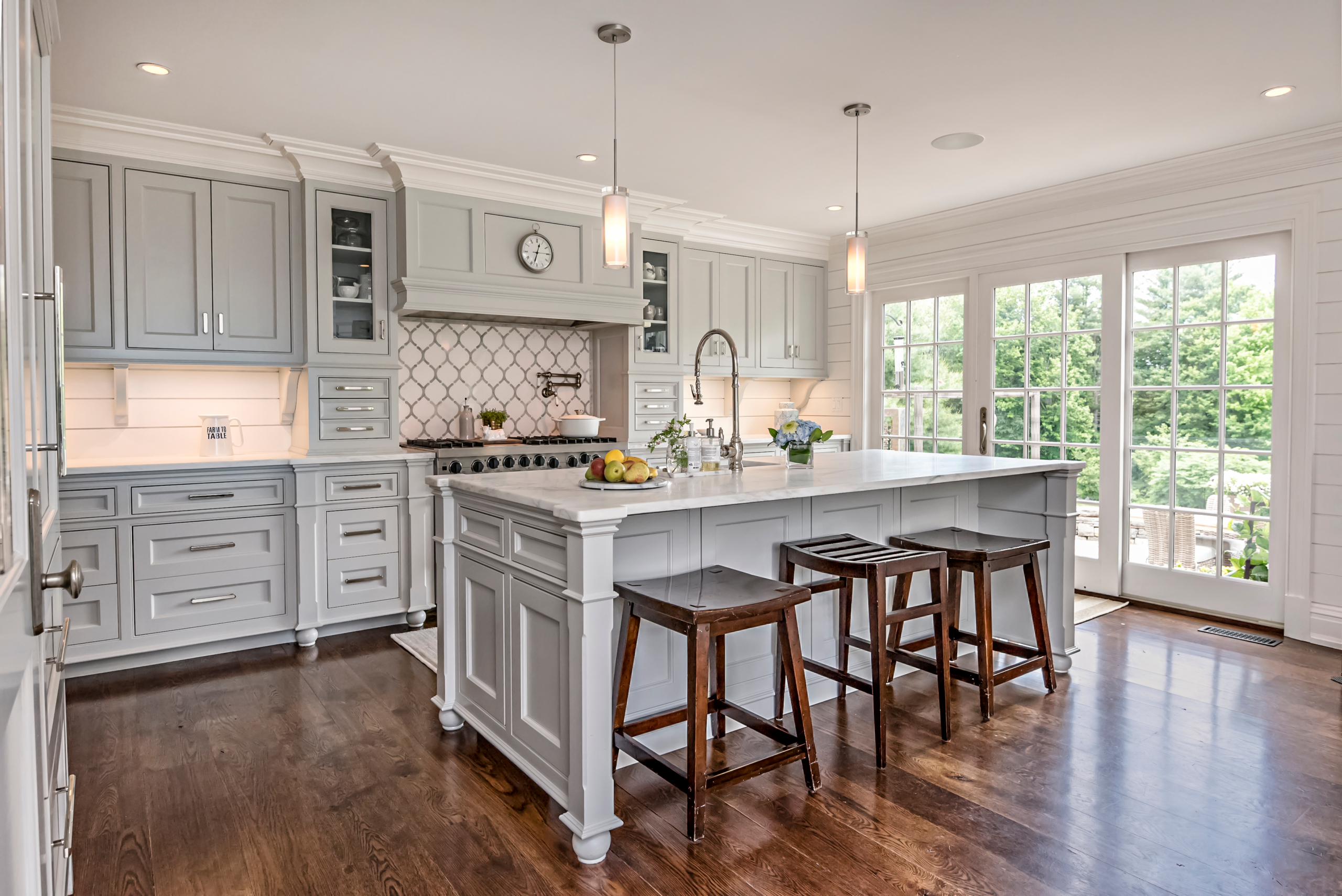 Modern Classic Kitchen with Custom Shiplap Detailing