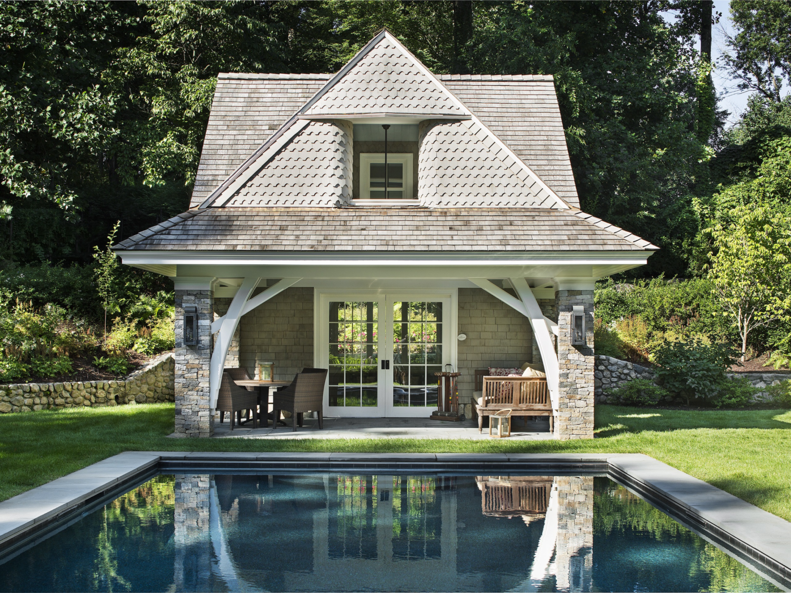 A Picturesque Pool House